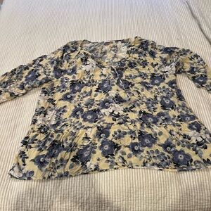 J Jill blouse with ruffle sleeves - size 2X